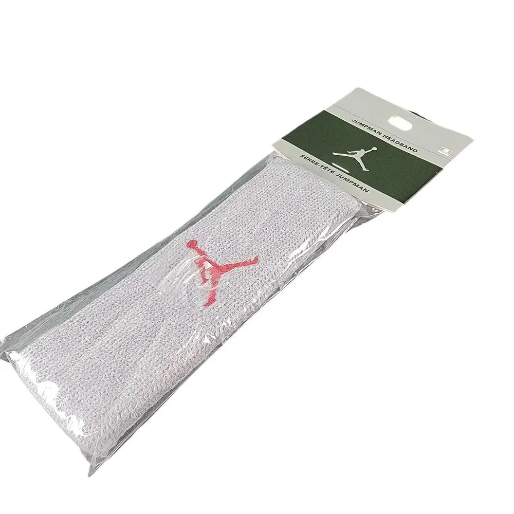 Vintage Nike Michael Jordan Jumpman Sweat Headband Gray/Red 590831-070